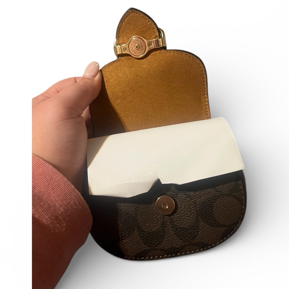 ✨ NWOT Coach Morgan Card Case Crossbody – Signature Canvas ✨ - Picture 12 of 13